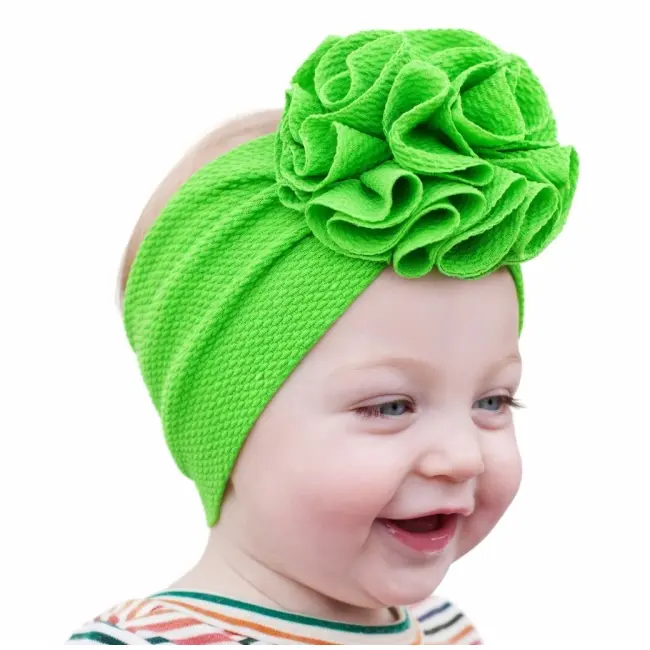 Bentita verde neon lata cu floare mdxpp10-6-c11