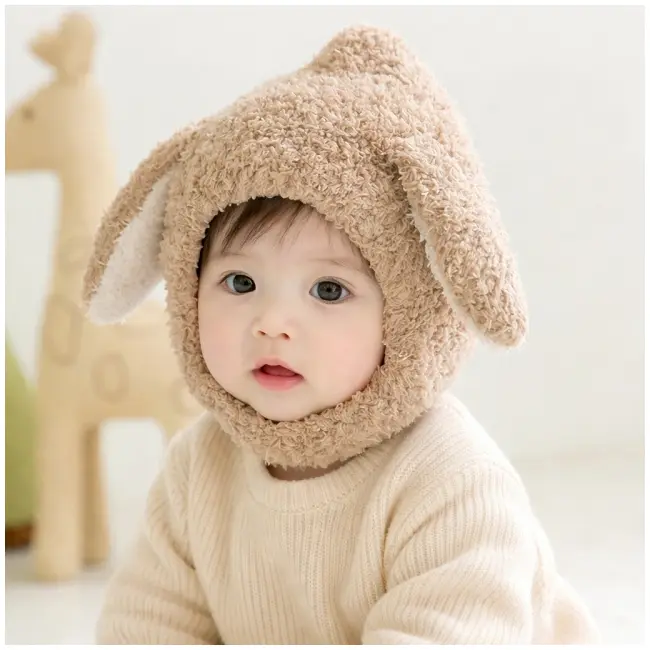 Caciulita maro pentru bebelusi - little bunny mdht2023-13-1-sa4-1