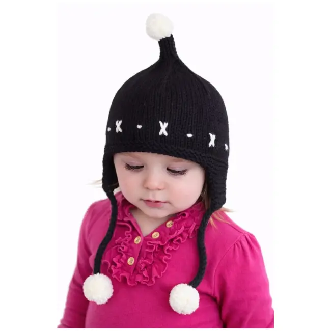 Caciulita neagra crosetata tip piticot adoctsc17-3-sa8