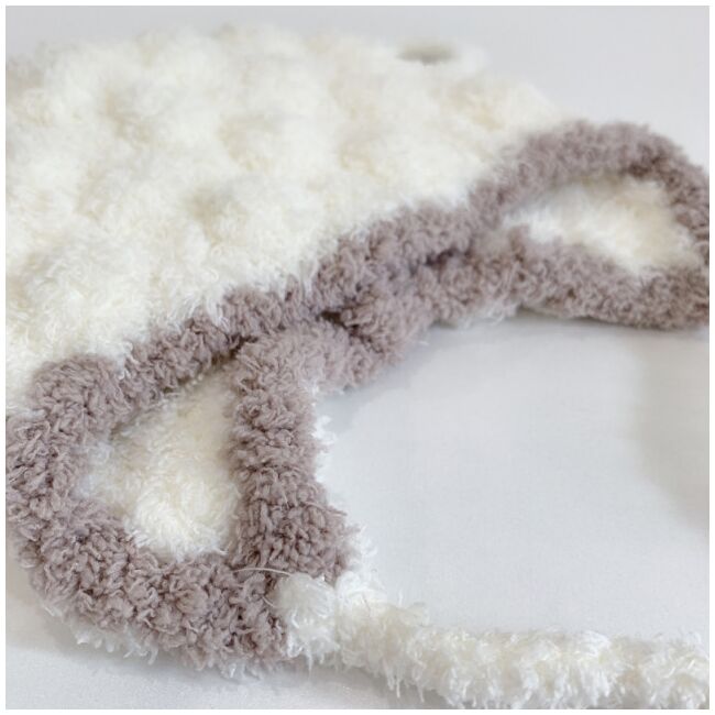 Caciulita alba pentru bebelusi cu urechiuse - happy mdht2023-21-1-ca5