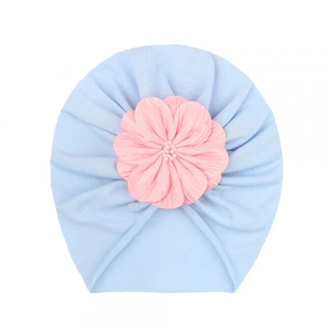 Caciulita bleu tip turban - floricica mbx-20146-3-ct1