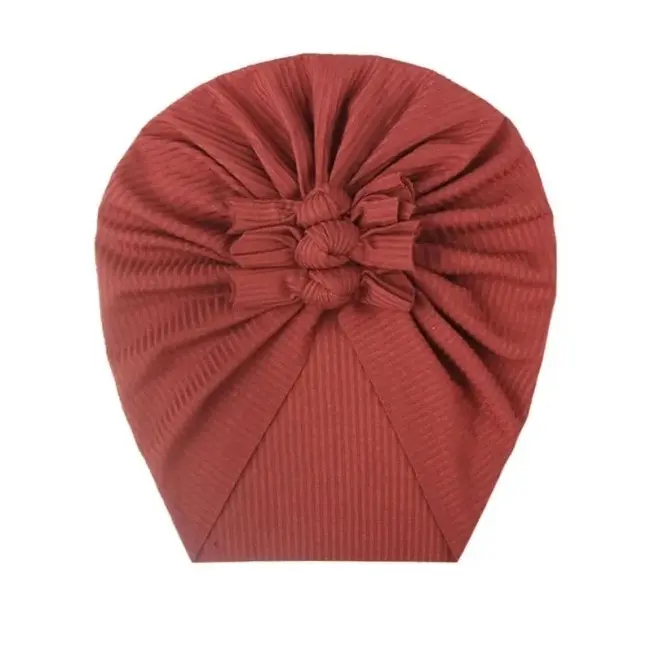 Caciulita caramizie tip turban cu trei fundite mbx-21021-10
