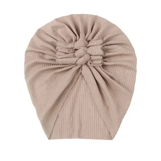 Caciulita crem tip turban cu trei fundite mbx-21021-7