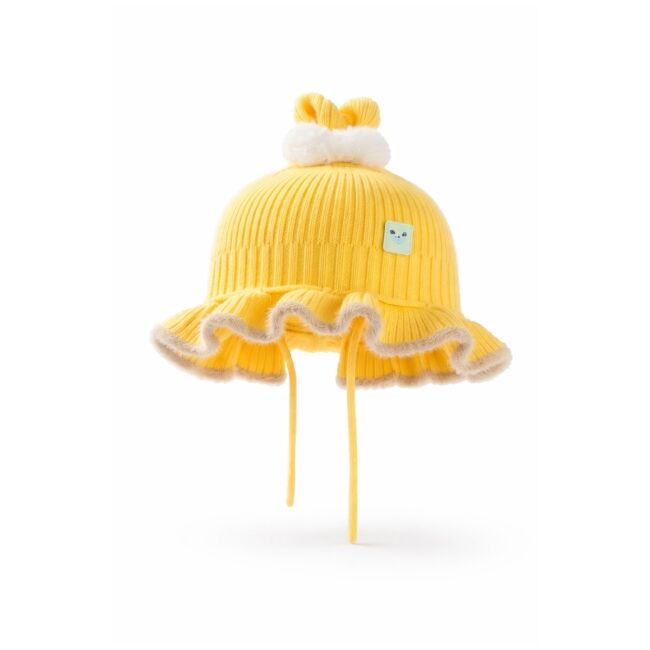 Caciulita galbena tip boneta - sweety adht2023-87-2-ca4