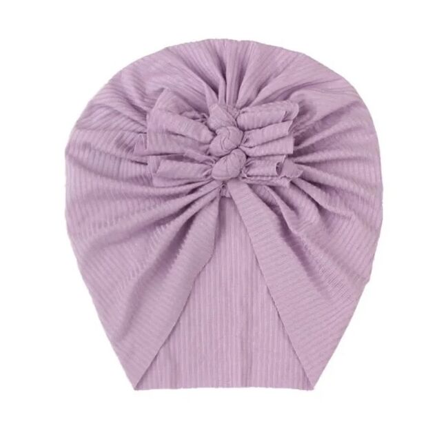 Caciulita lila tip turban cu trei fundite mbx-21021-9