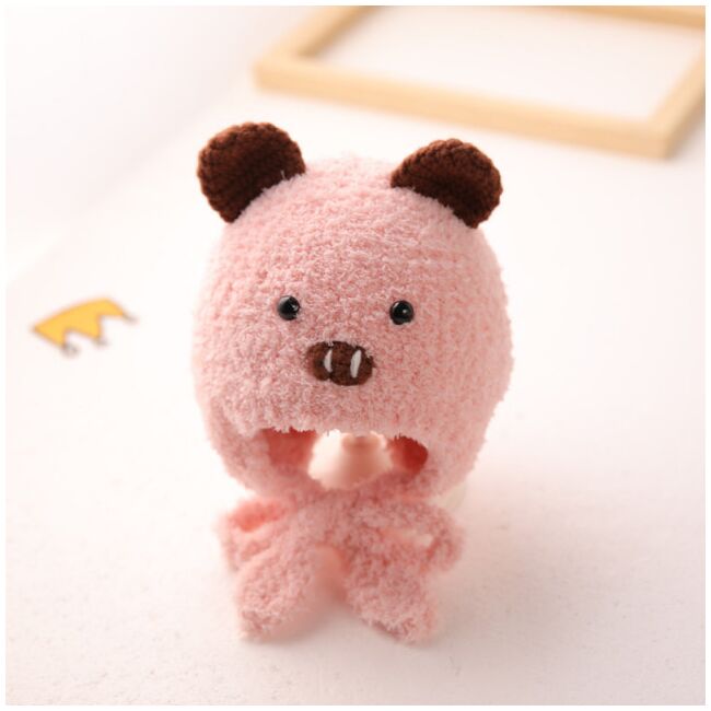 Caciulita roz pentru bebelusi - teddy mbwht105-1-sa8