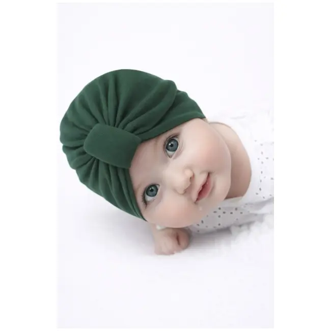 Caciulita verde inchis tip turban mdx-1693-2-ct10