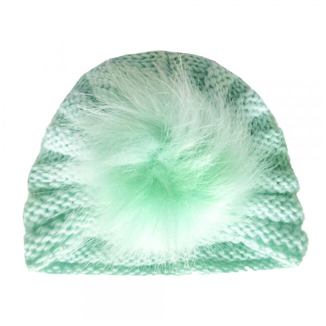 Caciulita vernil tip turban cu pufulet mbx-18138-1-sa1