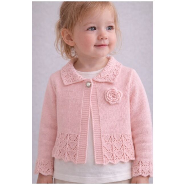 Cardigan tricotat modify – confort si stil roz bgk3236-1