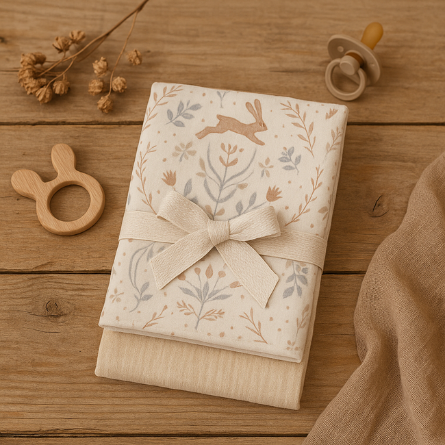 Set 2 Museline Natural Calm Din Bumbac Muselina 100%, 70x70 Cm Pjb110263sbb