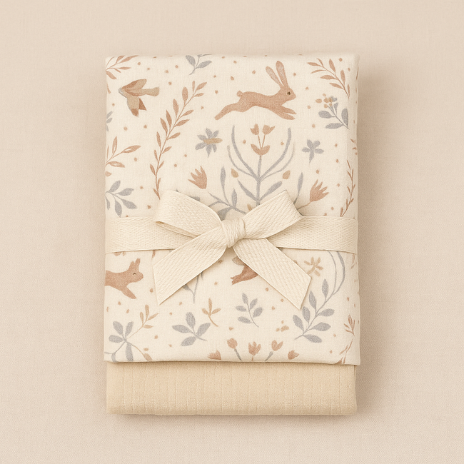 Set 2 Museline Natural Calm Din Bumbac Muselina 100%, 70x70 Cm Pjb110263sbb