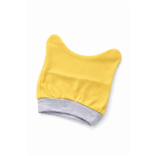 Set bebelus 3 piese bumbac cu imprimeu pui, pantaloni cu botosei si caciulita trpb0079-cp1