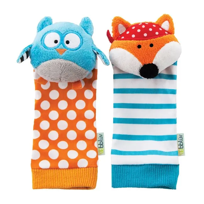 Sosete jucarii Bufnita si Vulpe bbl&uuml;v D&uuml;o