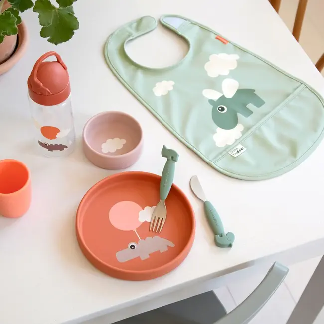 Bavetica cu arici Done by Deer Happy Clouds Green