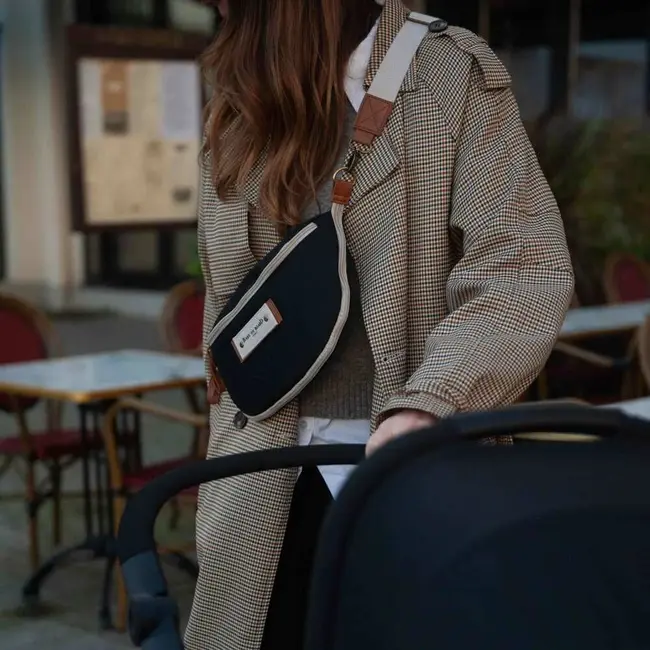 Borseta bebelusi Baby On Board Armelle Banana Black