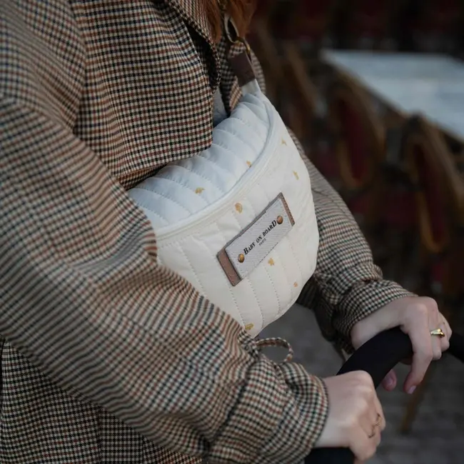 Borseta bebelusi Baby On Board Armelle Banana Cotton