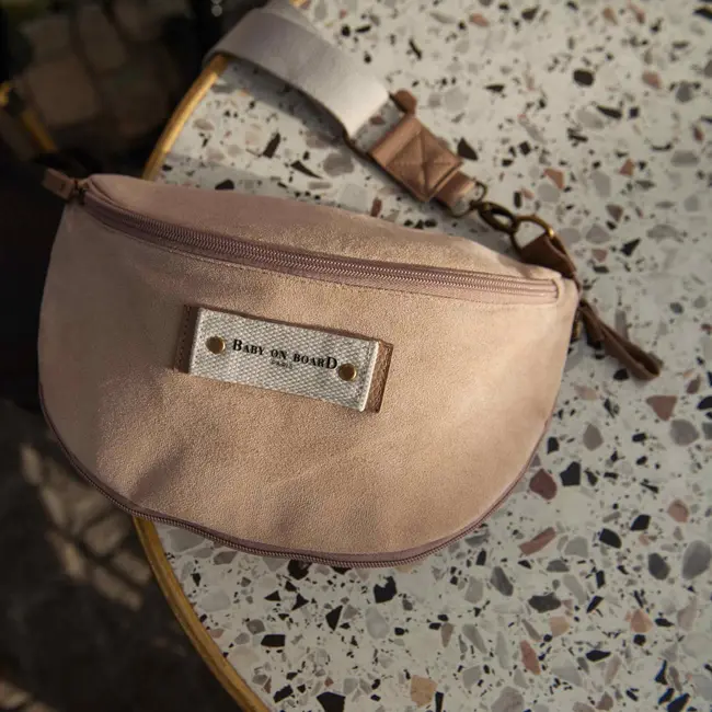 Borseta bebelusi Baby On Board Armelle Banana Naturel