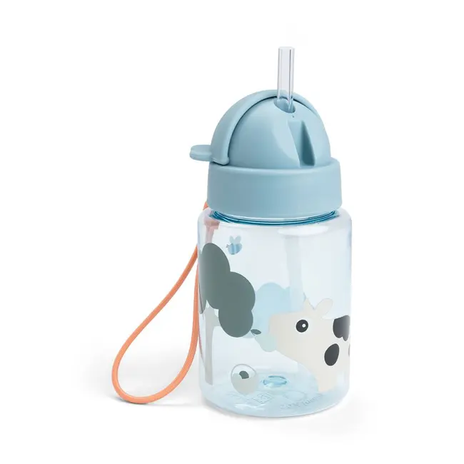 Cana cu pai Done by Deer Tiny Farm Blue 280ml