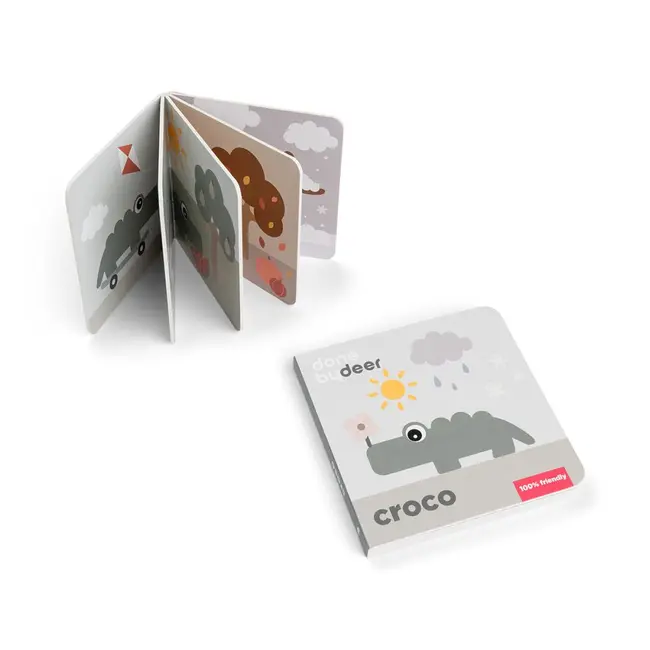 Carticica jucarie educativa anotimpuri Done by Deer Croco Colour Mix