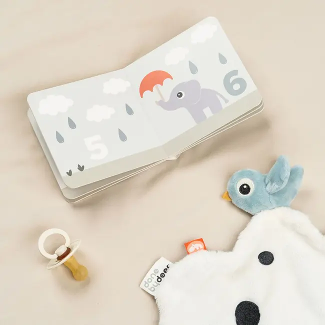 Carticica jucarie educativa numarat Done by Deer Elphee Colour Mix