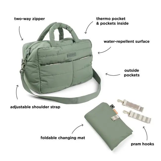 Geanta bebe matlasata Done by Deer Green