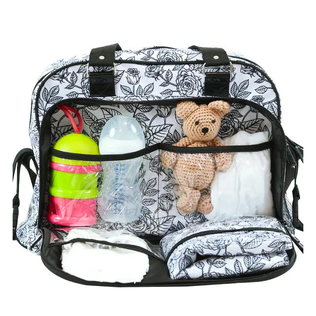 Geanta de infasat Baby On Board Simply Roses