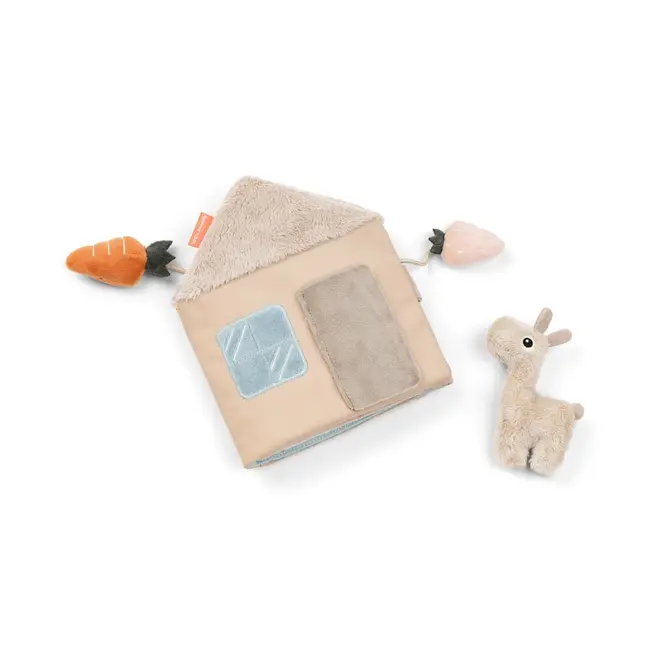 Jucarie senzoriala carticica de plus  casa lui Lalee Done by Deer Lalee Sand