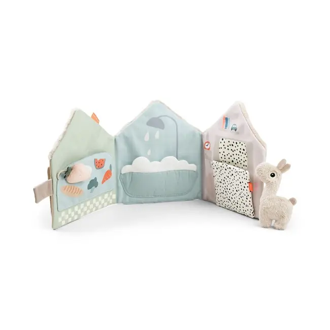 Jucarie senzoriala carticica de plus  casa lui Lalee Done by Deer Lalee Sand