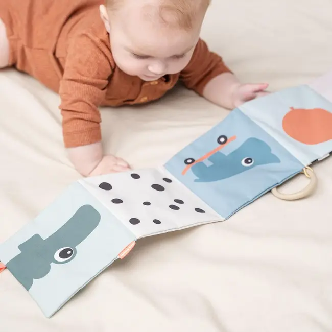 Jucarie senzoriala carticica de plus Fold Out Done by Deer Colour Mix