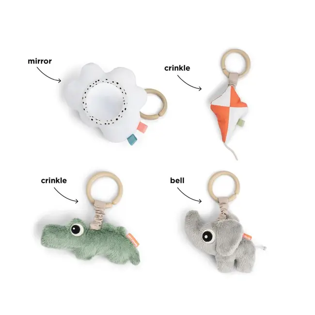 Salteluta de joaca cu activitati Done by Deer Playground Blue