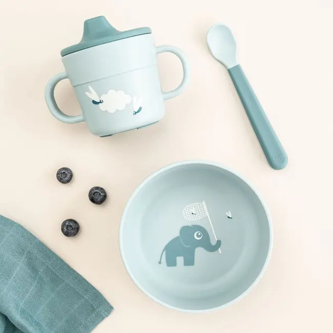 Set prima masa cu ventuza Done by Deer Foodie Elphee Blue