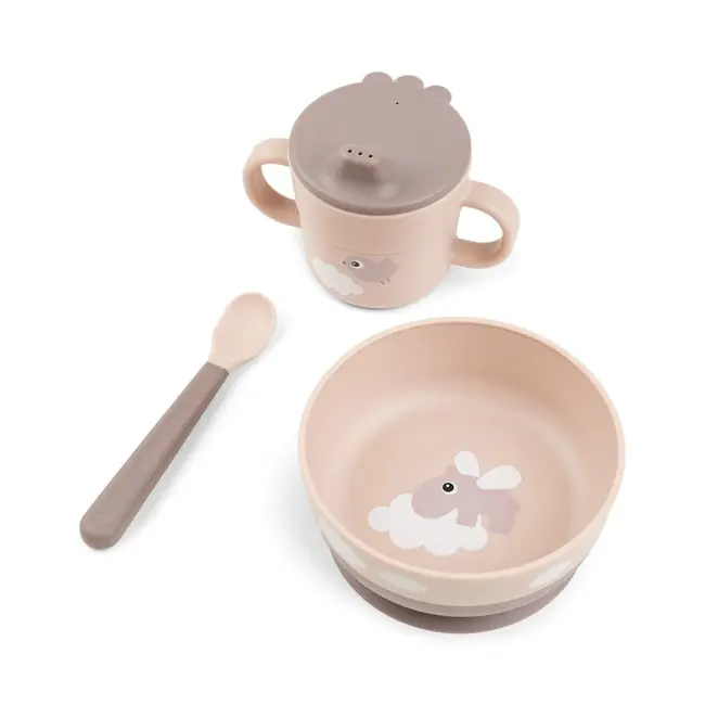 Set prima masa cu ventuza Done by Deer Foodie Happy Clouds Powder