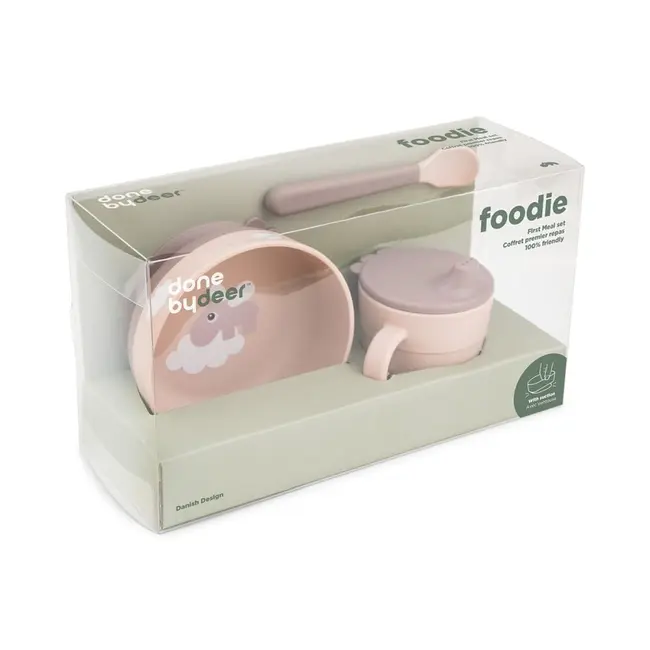 Set prima masa cu ventuza Done by Deer Foodie Happy Clouds Powder