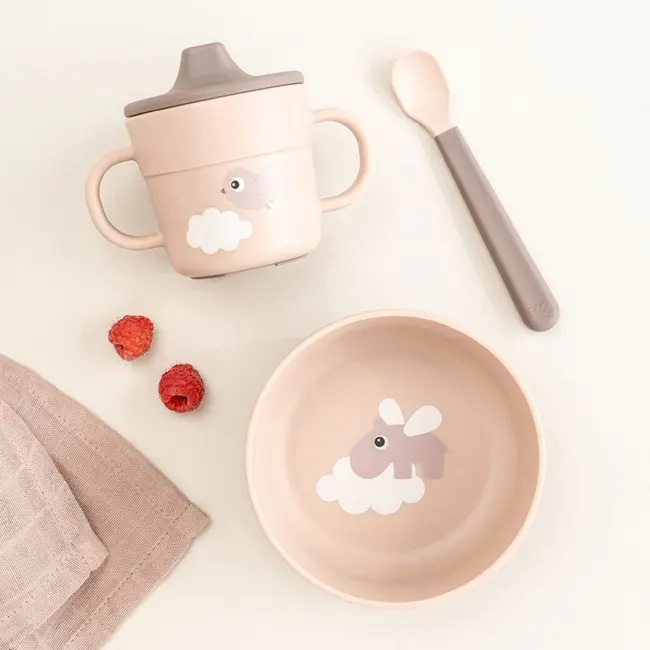 Set prima masa cu ventuza Done by Deer Foodie Happy Clouds Powder