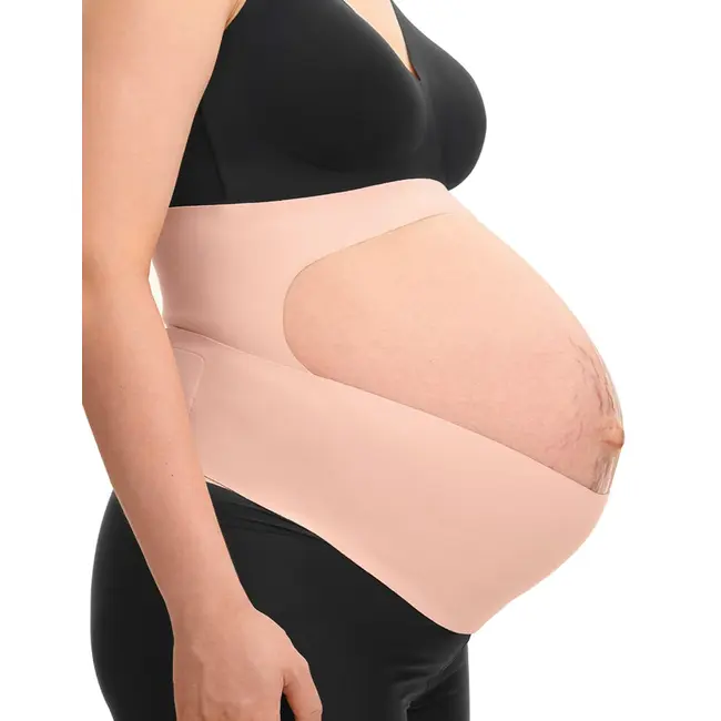 Centura gravide Momcozy pentru sustinerea greutatii abdominale Skin L