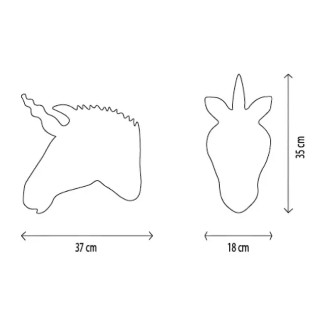 Decoratiune Wild  Soft Cap de Unicorn - Claire