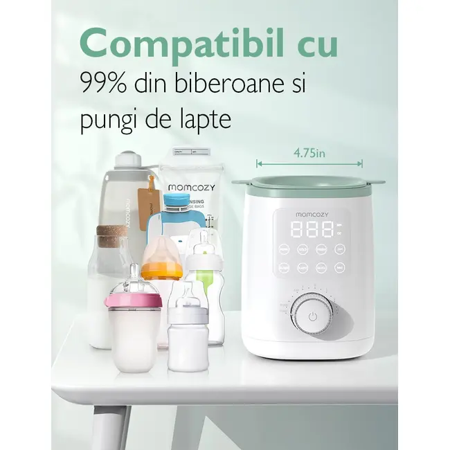 Incalzitor biberoane si mancare Momcozy Nutri Smart Analog