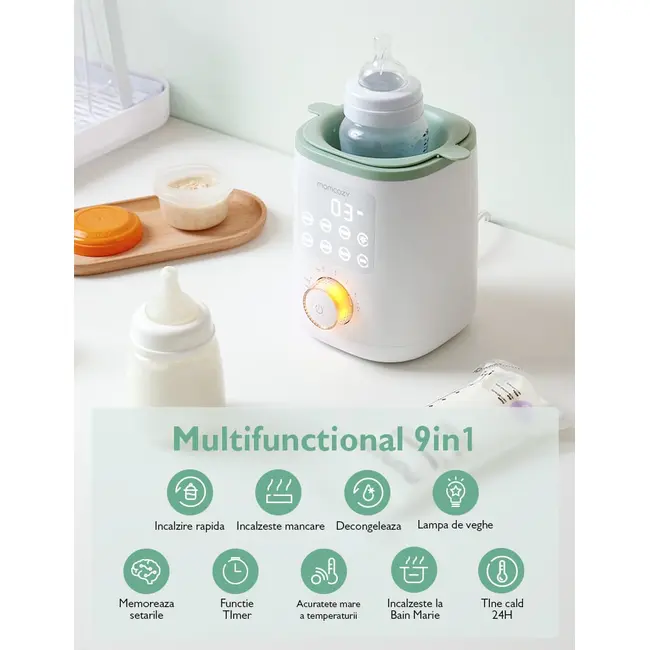 Incalzitor biberoane si mancare Momcozy Nutri Smart Analog
