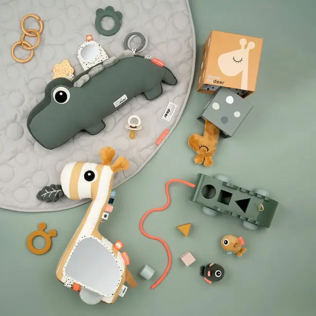 Perna cu activitati Tummy Time Done by Deer Croco Green
