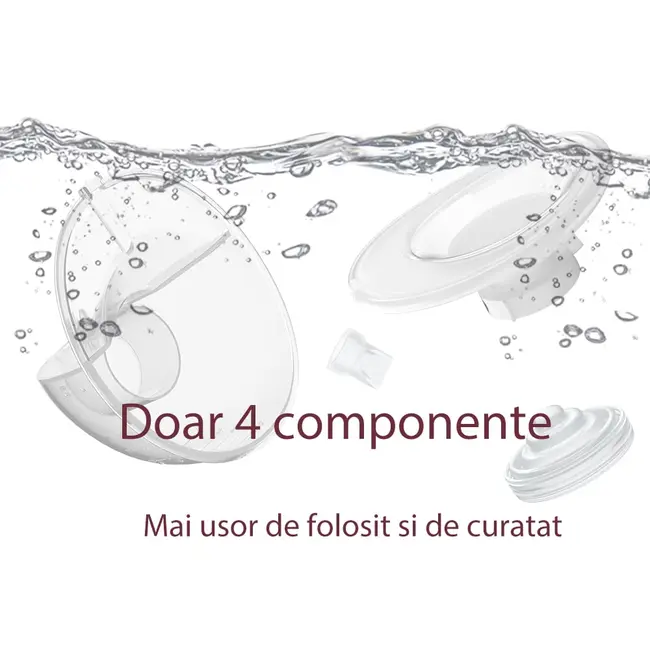 Pompa de san Momcozy Hands-free M5 Grey