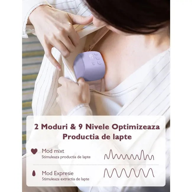 Pompa de san Momcozy Hands-free S9 Pro Grey