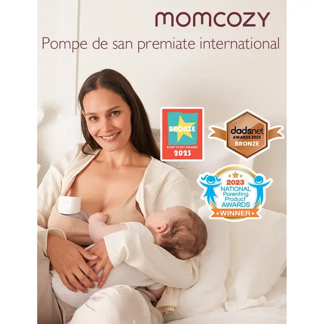 Pompa de san Momcozy Hands-free dubla S12 Pro White