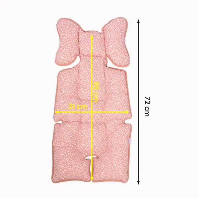 Protectie textila carucior/Scaun auto Salmon Pink SeviBebe BBKSEV_8376-16