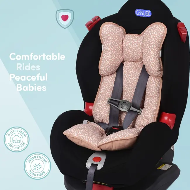 Protectie textila carucior/Scaun auto Salmon Pink SeviBebe BBKSEV_8376-16