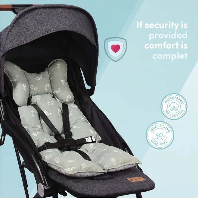 Protectie textila carucior/Scaun auto Tiny Leaves SeviBebe BBKSEV_8376-215