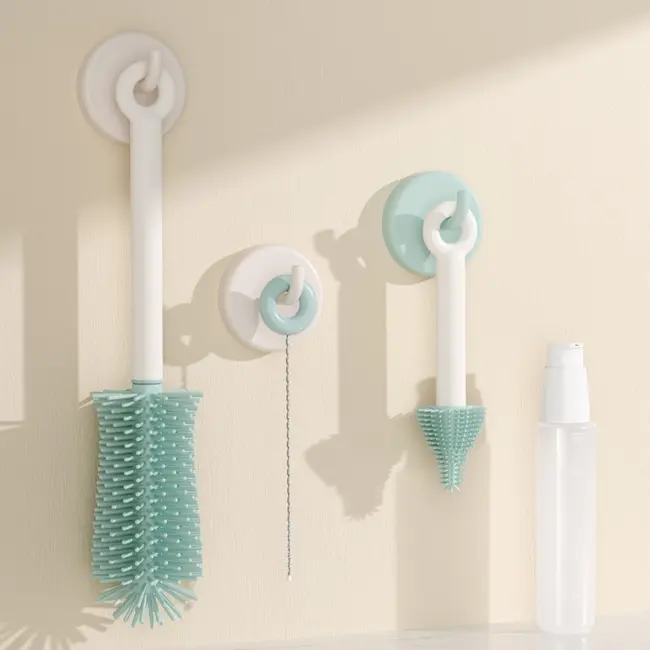 Set de perii pentru biberoane Momcozy 7 in 1 din silicon