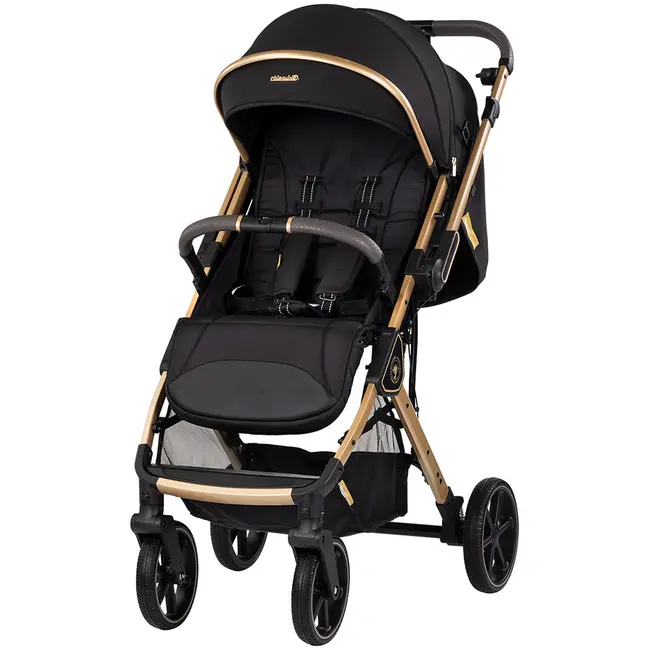 Carucior sport Chipolino Omnia cu maner reversibil noir HUBLKOM02601NO