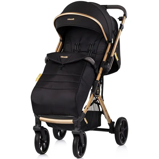Carucior sport Chipolino Omnia cu maner reversibil noir HUBLKOM02601NO