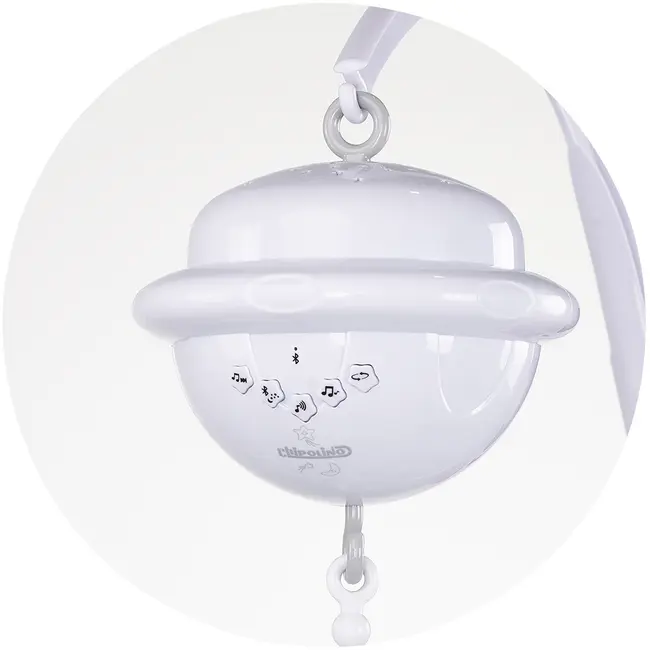 Carusel muzical pentru patut cu proiector Chipolino Cars HUBMILD02308CAR