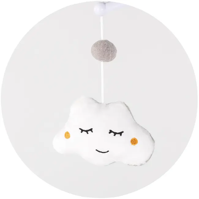 Carusel muzical pentru patut cu proiector Chipolino Hippo HUBMILD02309HIP
